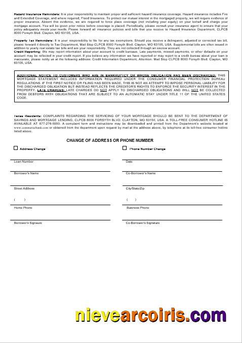 USA Commerce bank mortgage statement 3